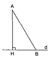 Định nghĩa quan hệ giữa đường vuông góc và đường xiên, đường xiên và hình chiếu
