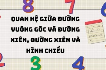 Quan hệ giữa đường vuông góc và đường xiên, đường xiên và hình chiếu