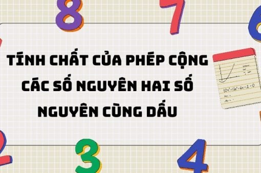 Tổng hợp kiến thức quan trọng bài: Tính chất của phép cộng các số nguyên