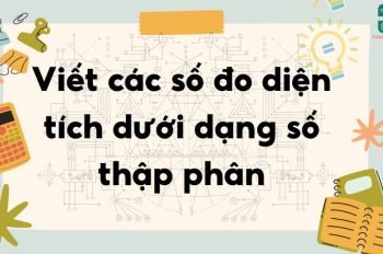 Viết các số đo diện tích dưới dạng số thập phân