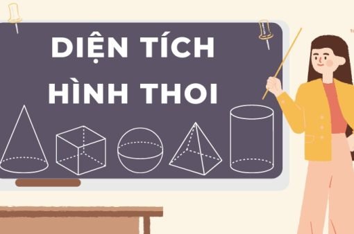 Công thức tính diện tích hình thoi đầy đủ và bài tập vận dụng