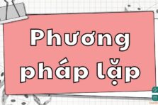 Thuật toán của phương pháp lặp