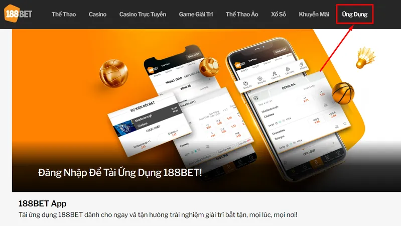 Tải app 188Bet cho thiết bị Android